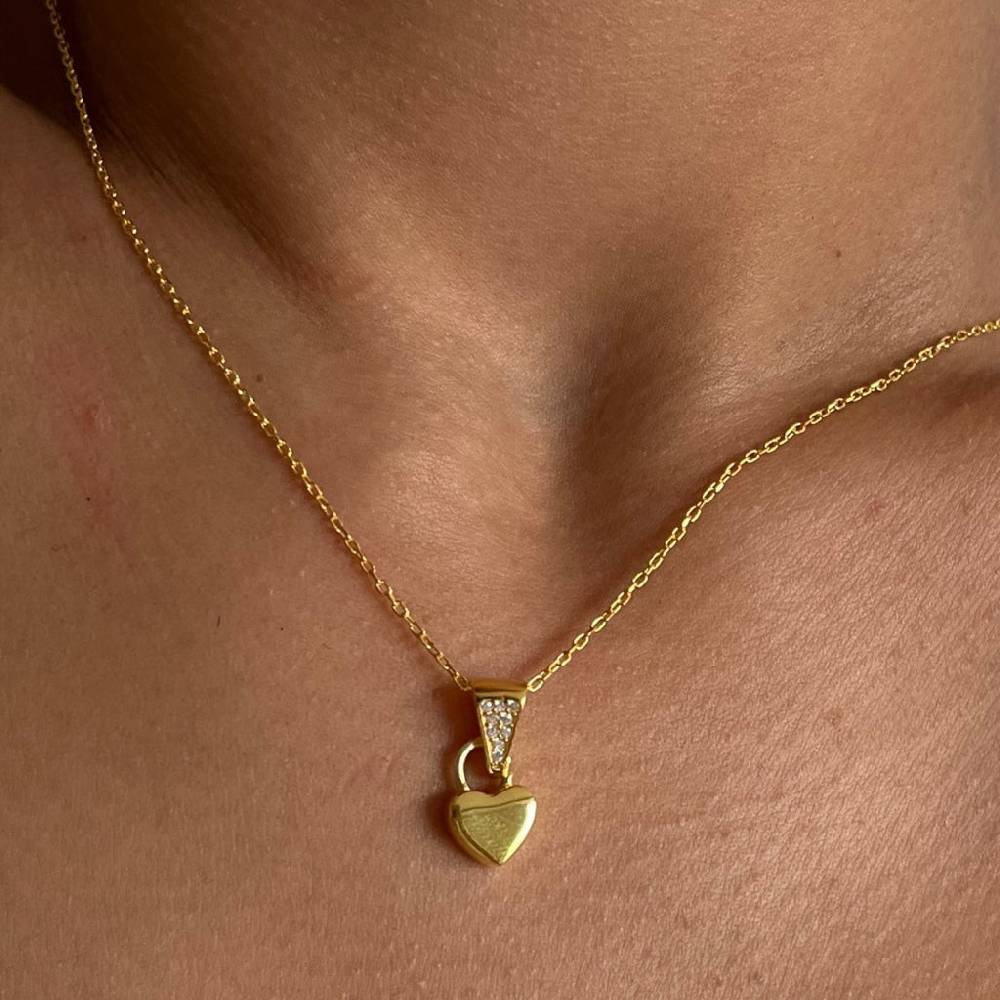 Kardelen Klein Herz Kette - 925 SILBER