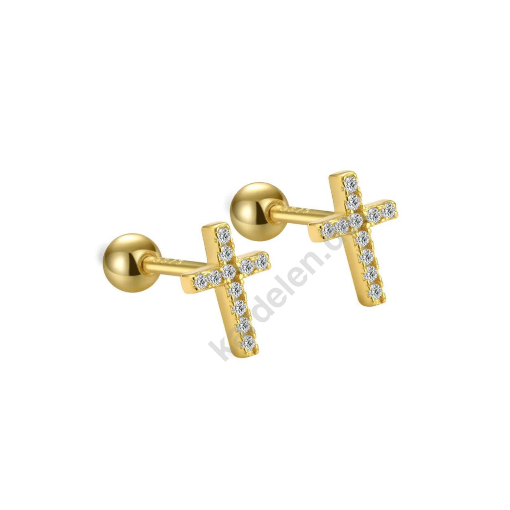 Kardelen KREUZ PIERCING ZIRKONIA