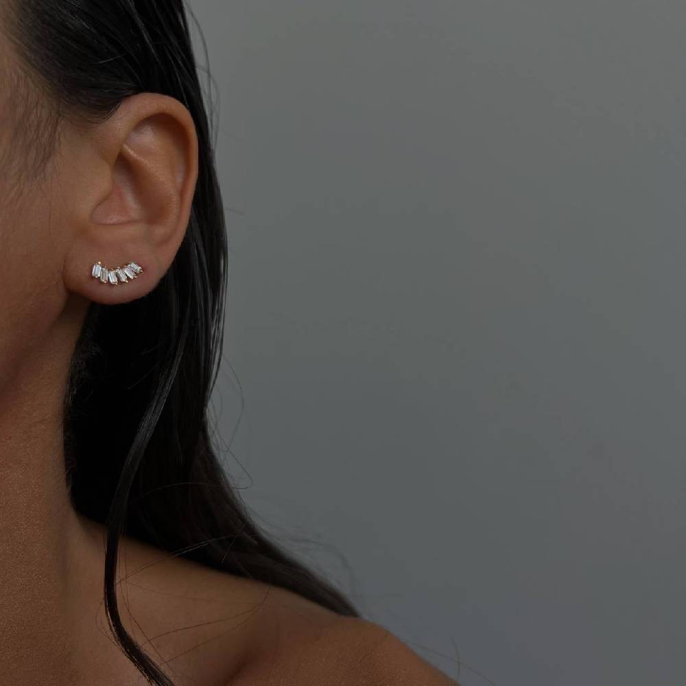 Kardelen Linn Zirkonia Ohrring - 925 SILBER