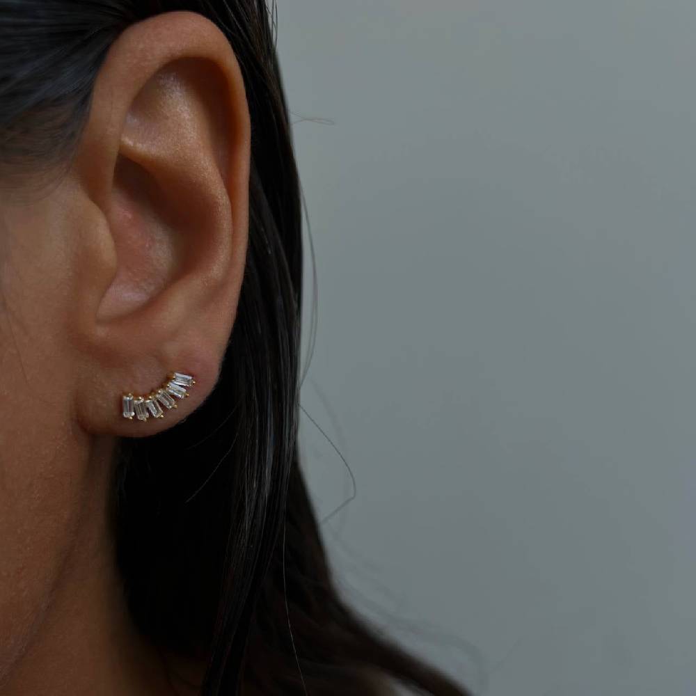 Kardelen Linn Zirkonia Ohrring - 925 SILBER