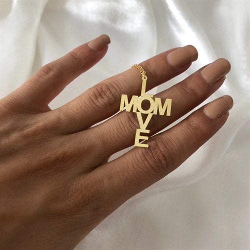 Kardelen Love Mom Kette - 925 SILBER