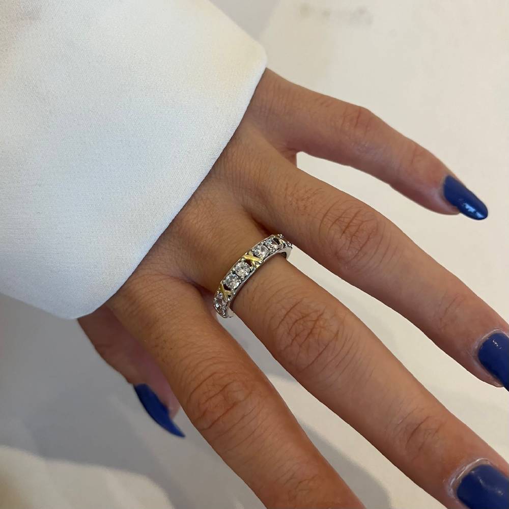 Kardelen LUXUS ZIRKONIA RING - 925 SILBER