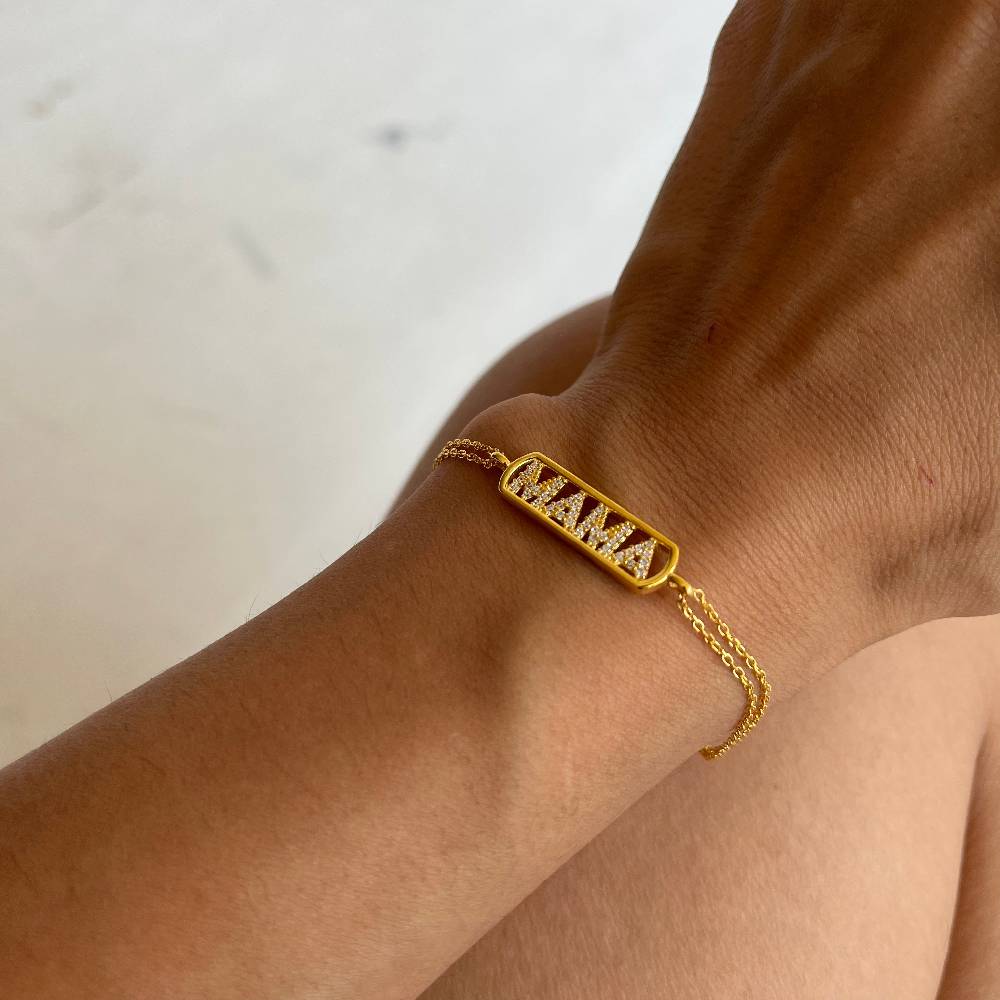 Kardelen Mama Armkette - 925 SILBER