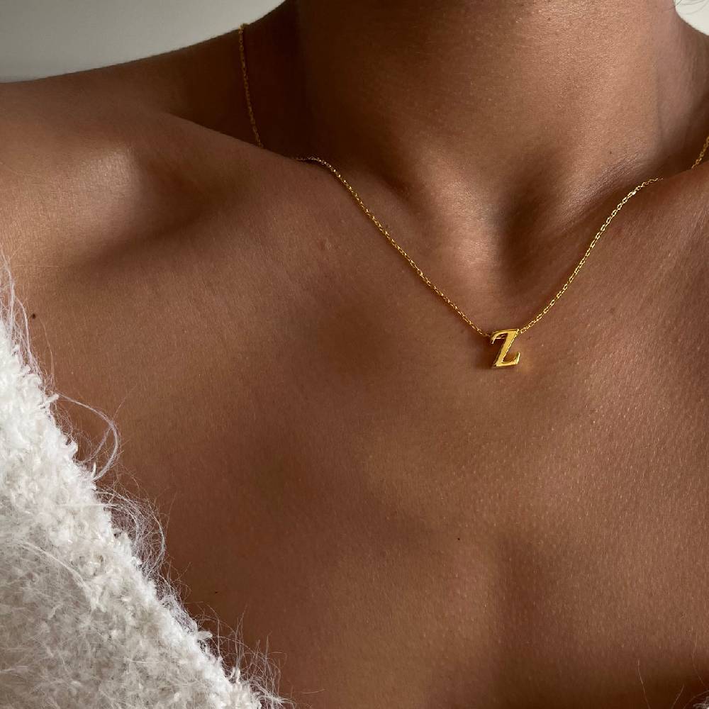 Kardelen Mini Buchstaben Halskette - 925 SILBER