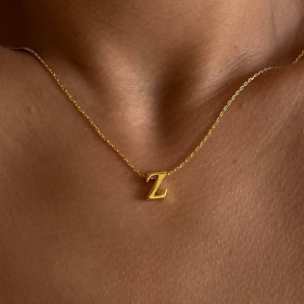 Kardelen Mini Buchstaben Halskette - 925 SILBER