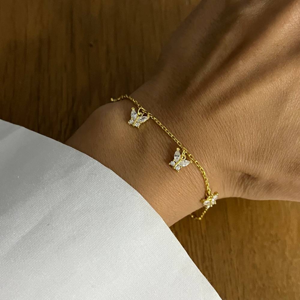 Kardelen Mini Butterfly Armband - 925 SILBER