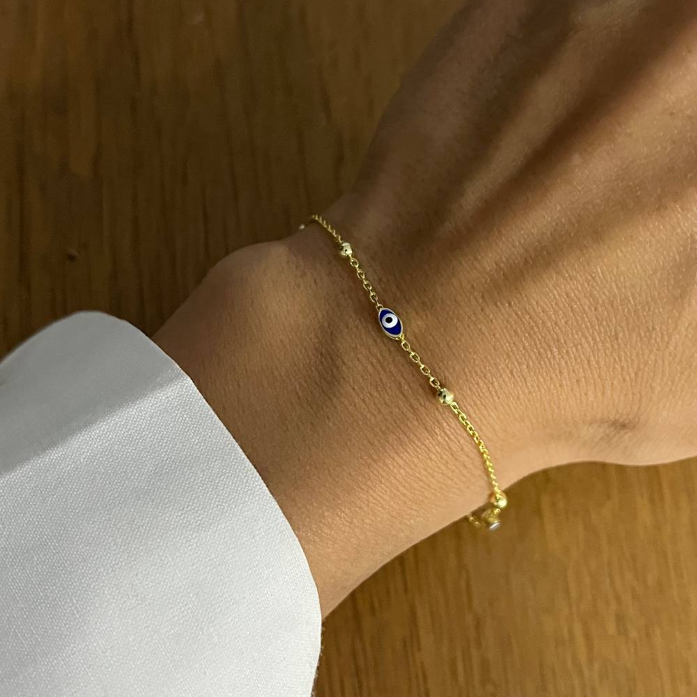 Kardelen Mini Nazar Armband - 925 SILBER