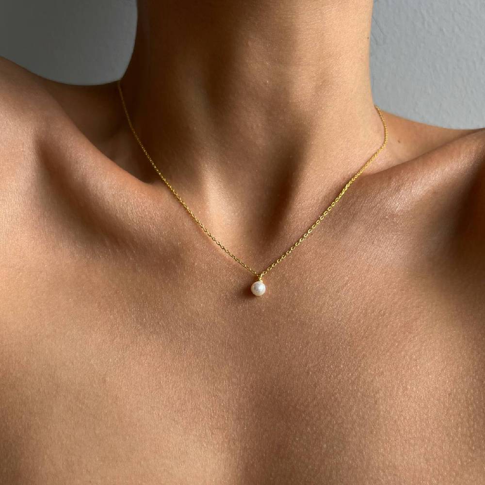 Kardelen Mini Pearl Halskette - 925 SILBER