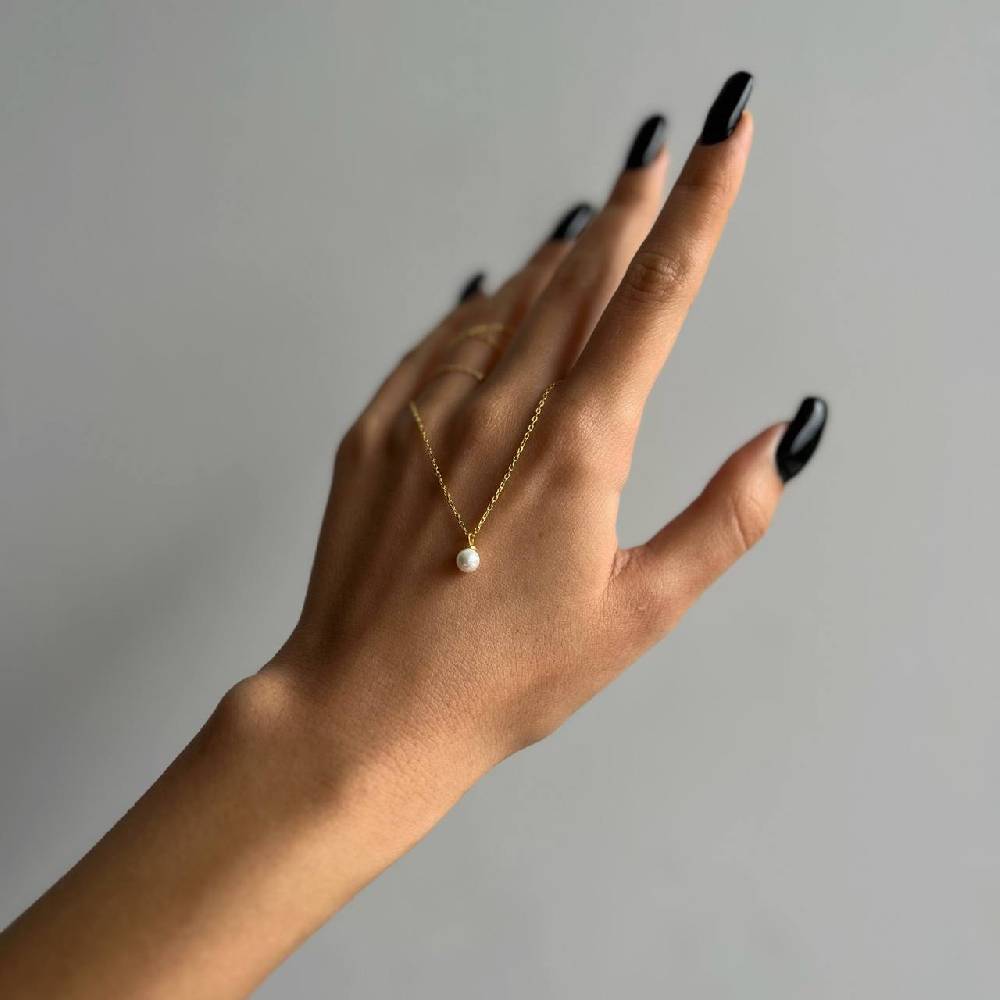 Kardelen Mini Pearl Halskette - 925 SILBER