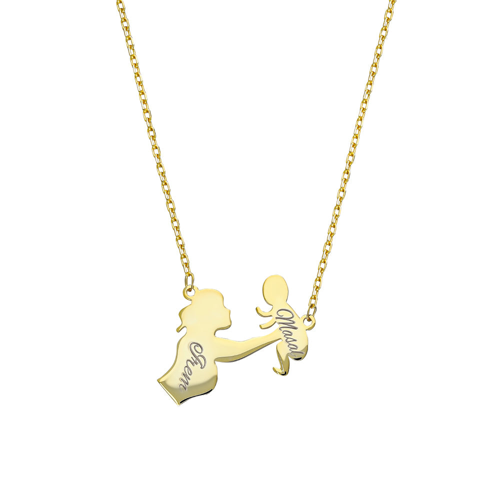 Kardelen MOM GRAVURKETTE - 925 SILBER