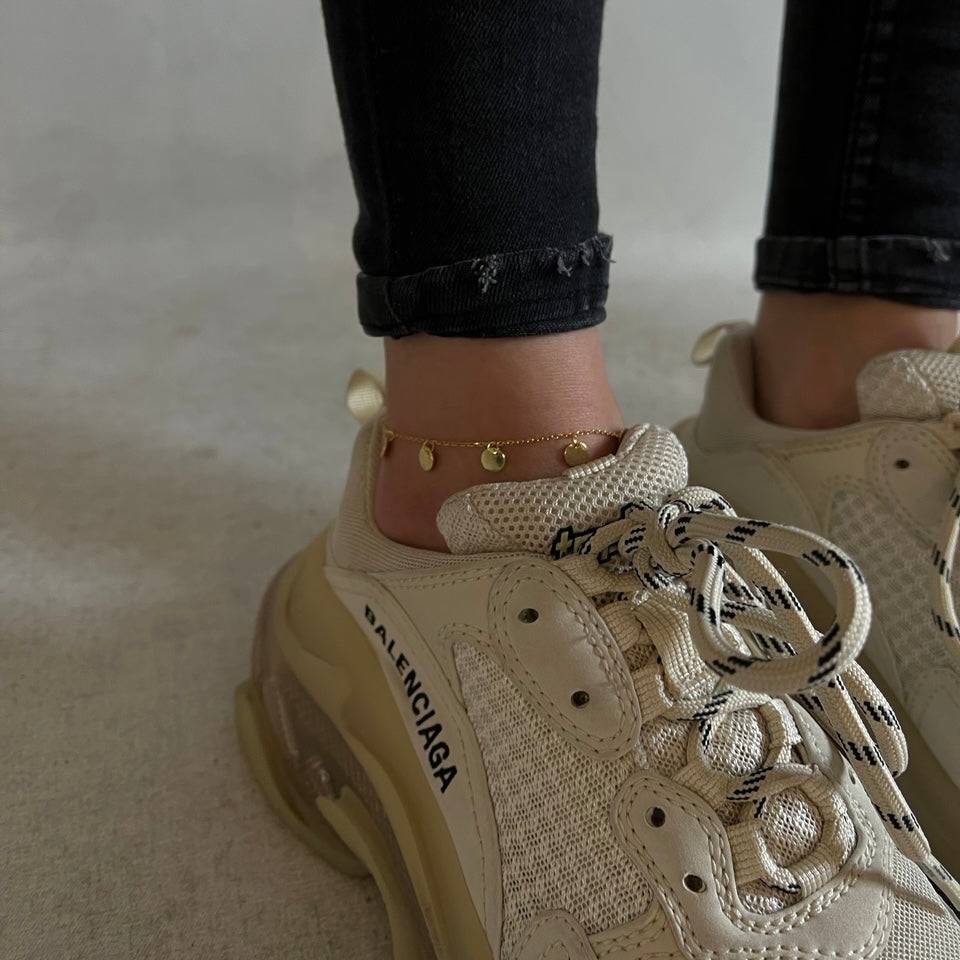 Kardelen Multi Coin Fußkette - 925 SILBER