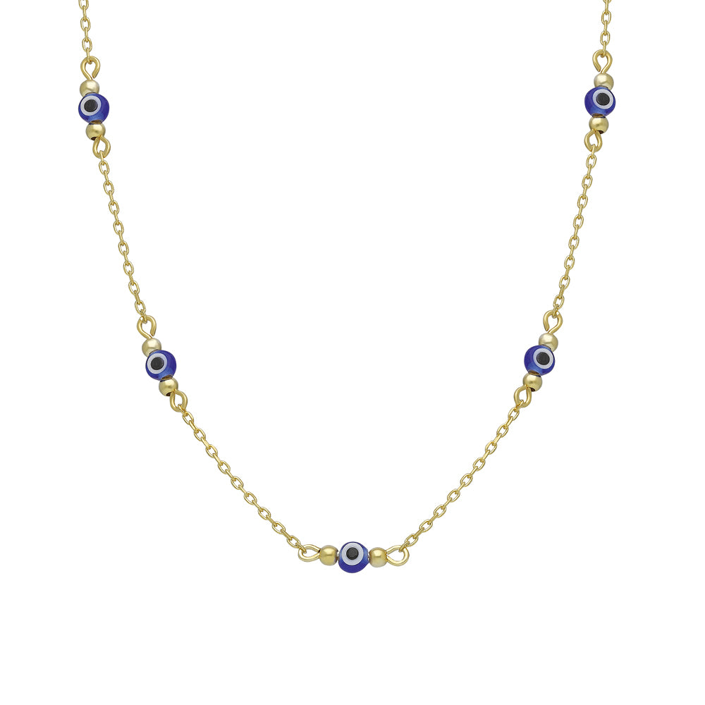 Kardelen MULTI NAZAR HALSKETTE II - 925 SILBER