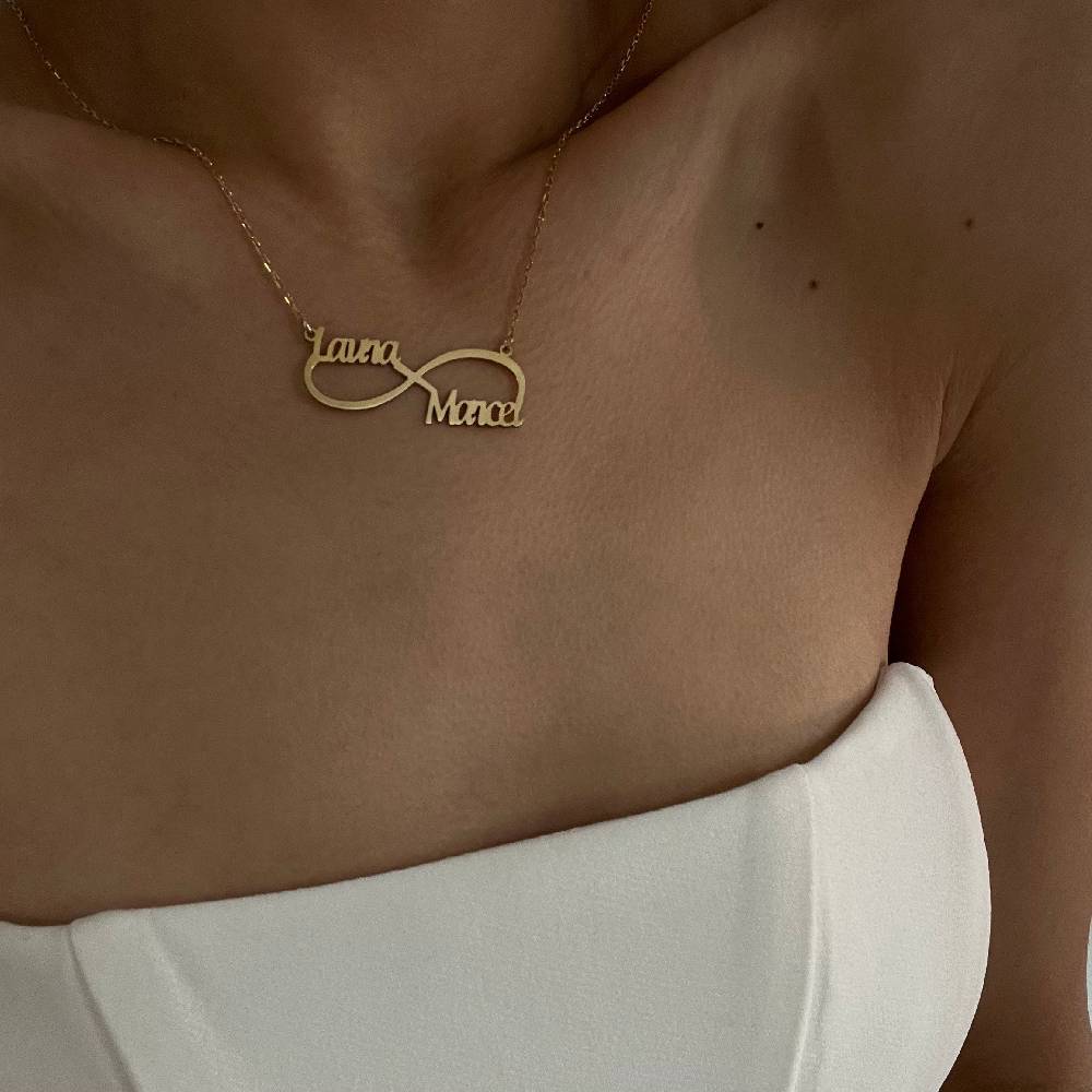 Kardelen Namenskette Infinity - 925 SILBER