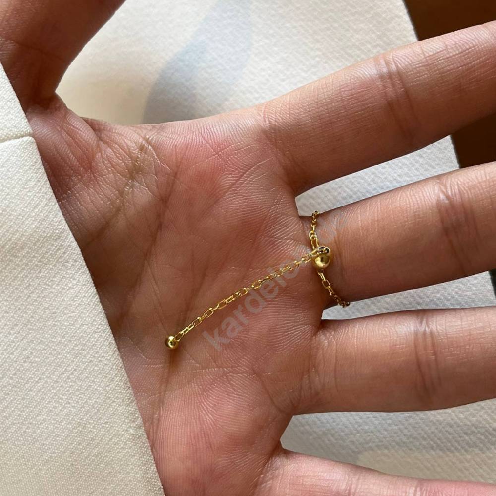 Kardelen NAZAR CHAIN RING - 925 SILBER