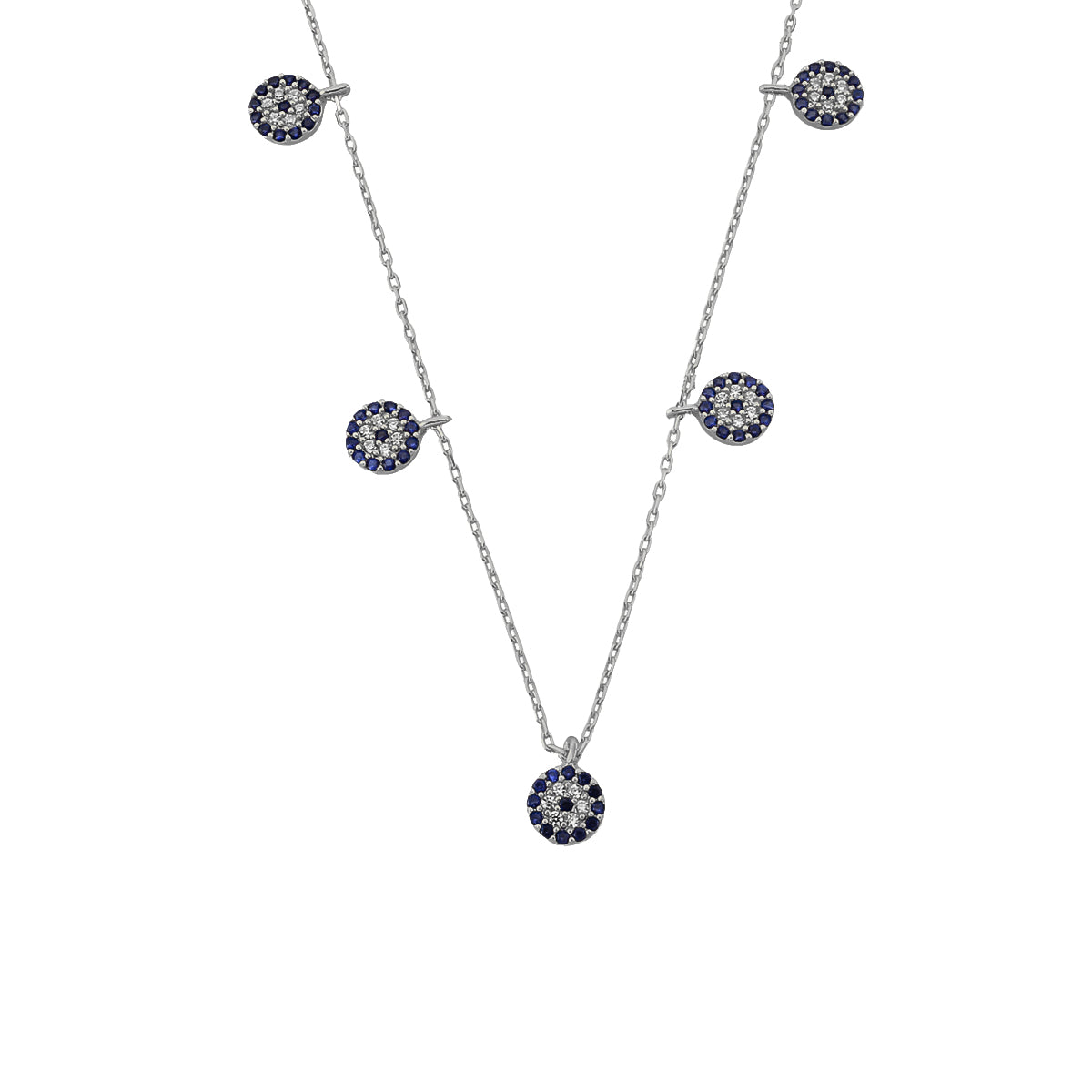 Kardelen Nazar Chocker 5er Kette - 925 SILBER