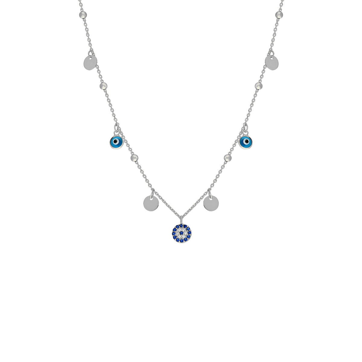 Kardelen Nazar Coin Halskette - 925 SILBER