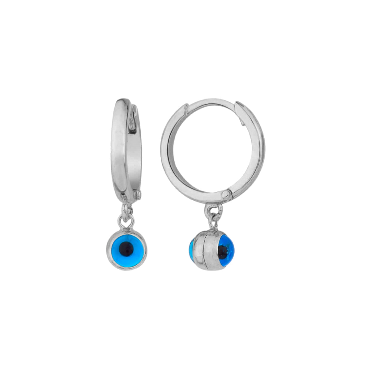 Kardelen Nazar Runde Ohrring - 925 SILBER