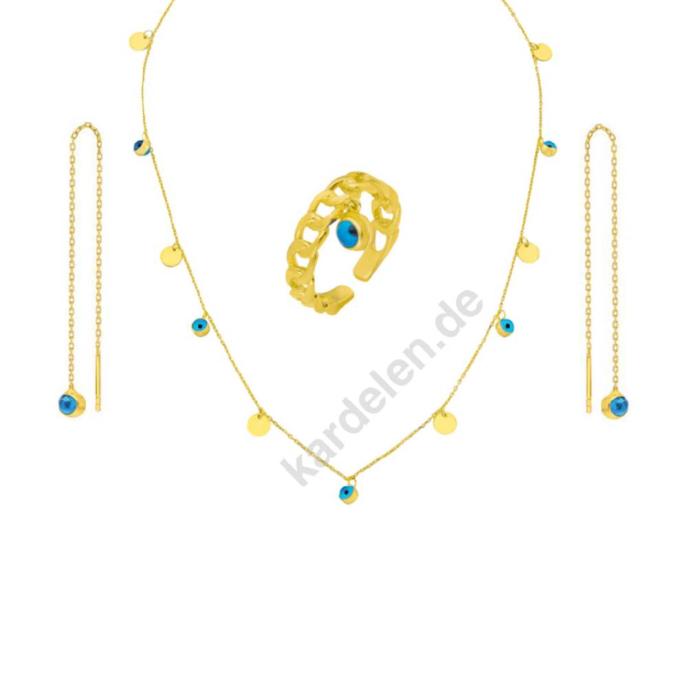 Kardelen Nazar Set - 925 SILBER