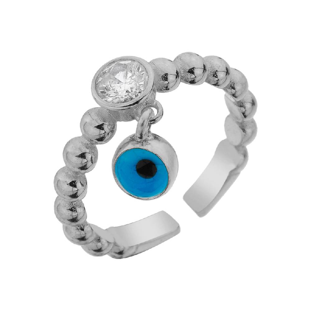 Kardelen Nazar Stone Ring - 925 SILBER