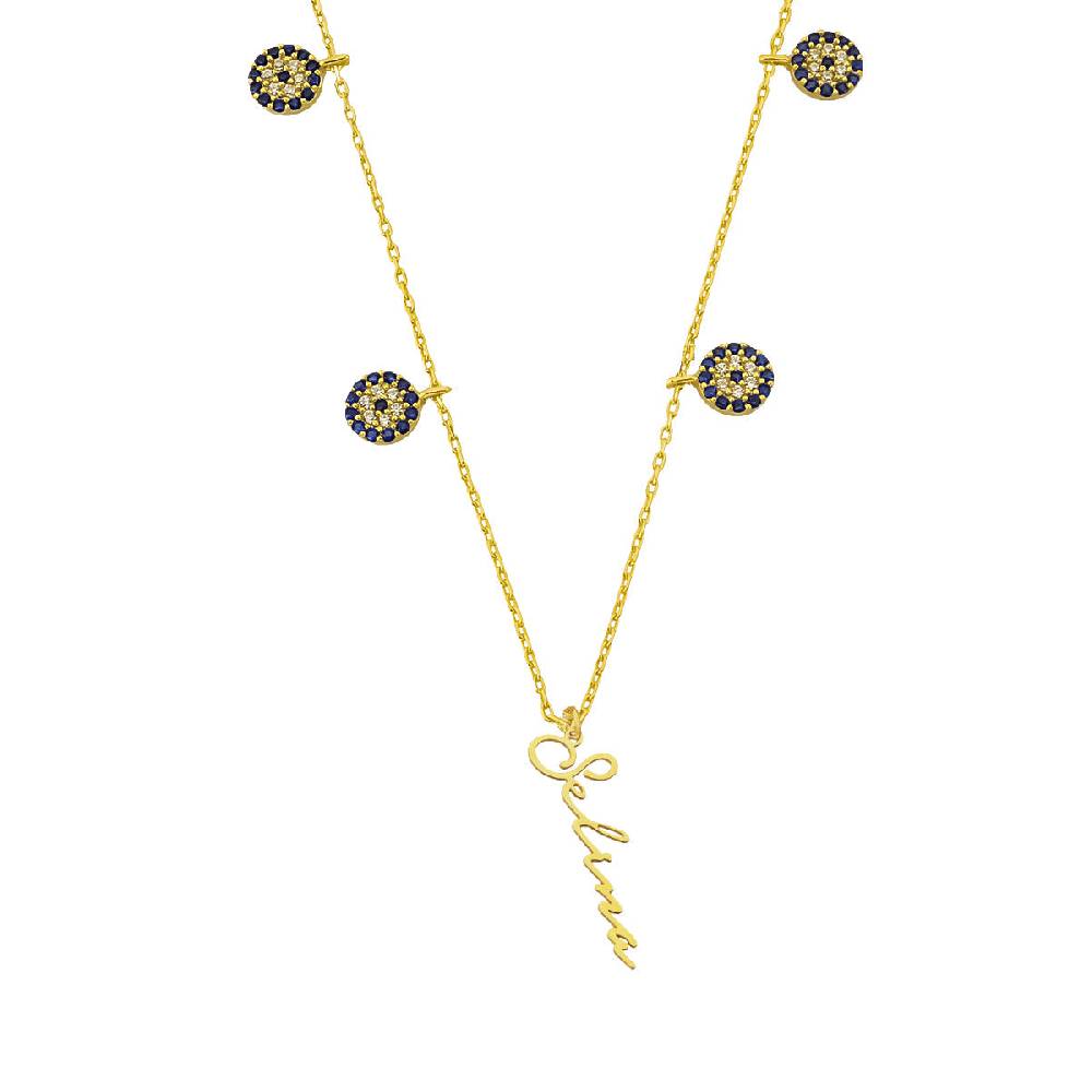 Kardelen Nazar x Signatur Kette - 925 SILBER