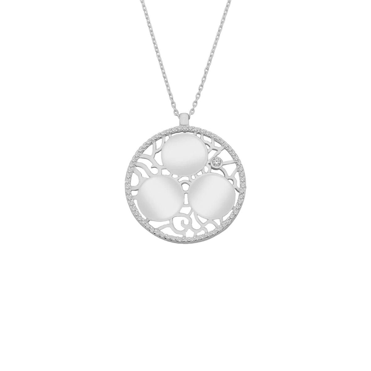 Kardelen Ornament Gravurkette - 925 SILBER