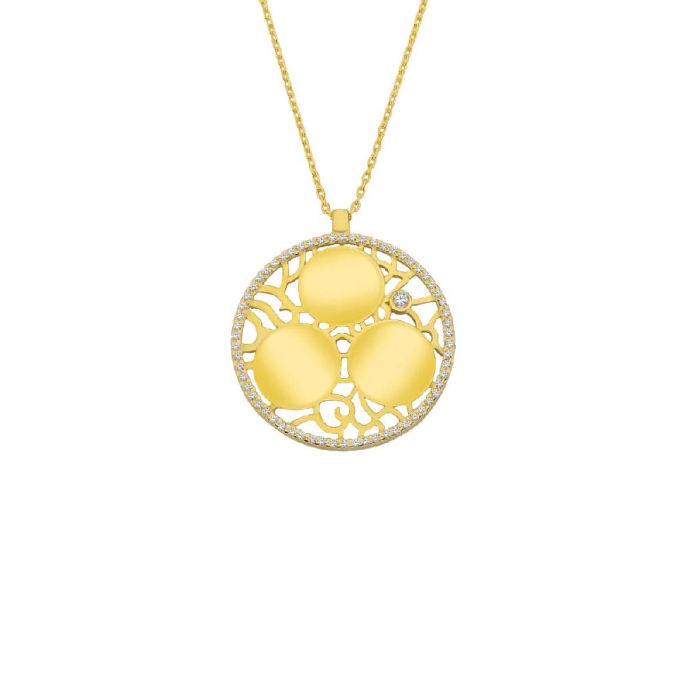 Kardelen Ornament Gravurkette - 925 SILBER