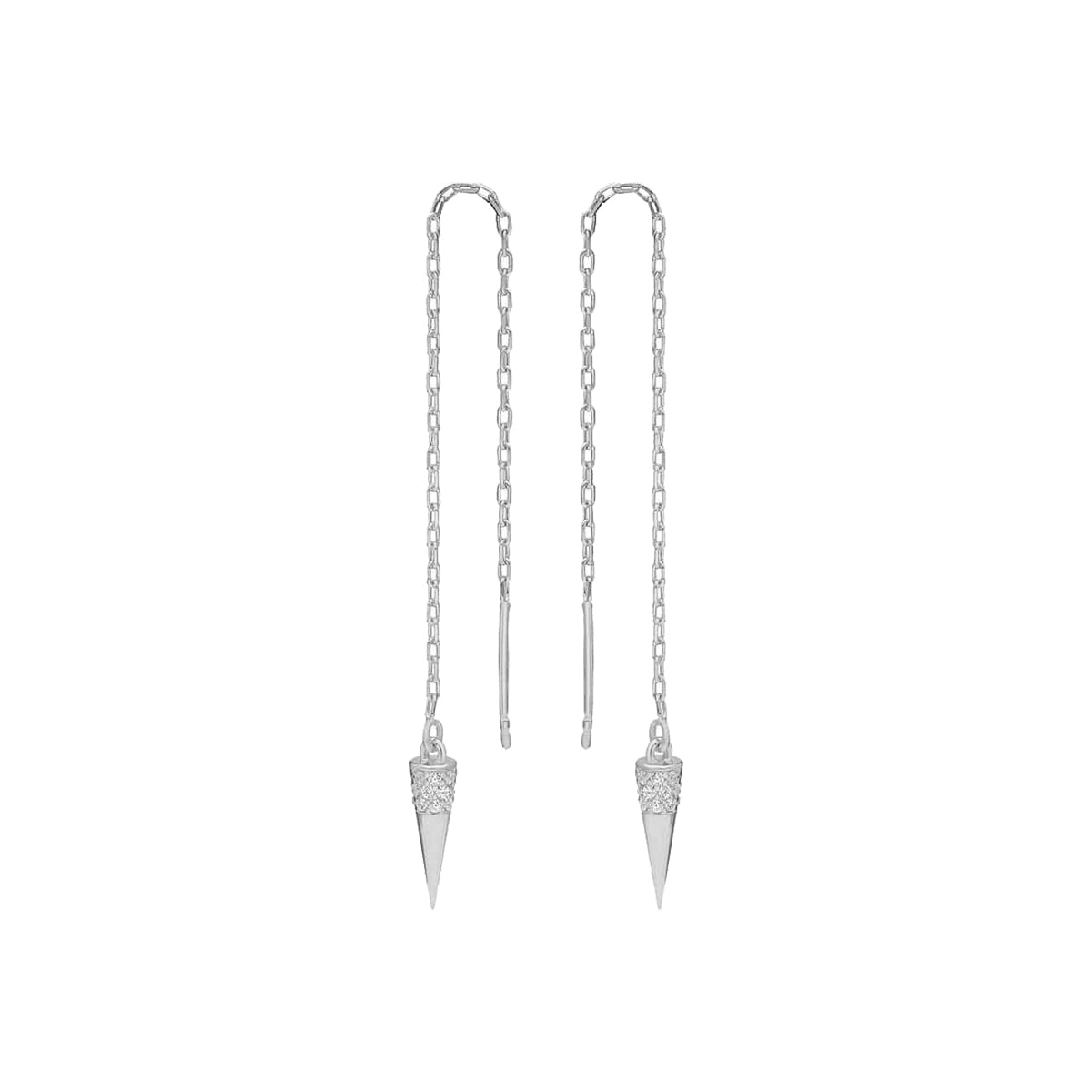 Kardelen Pointed Zirkonia Ohrring - 925 SILBER