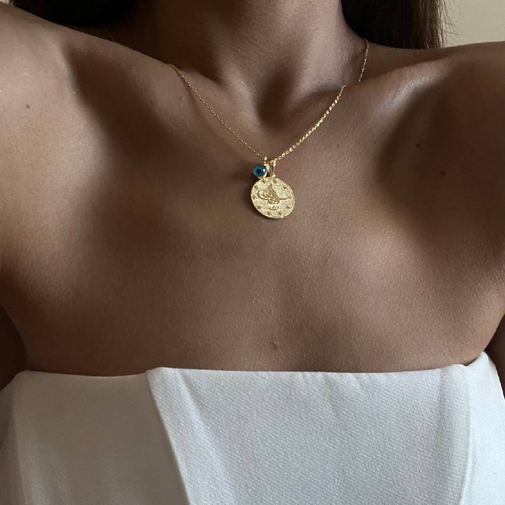 Kardelen Resat Kette Mit Nazarauge - 925 SILBER