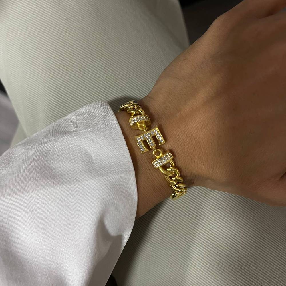 Kardelen Rio Zirkonia Buchstabe - 925 SILBER