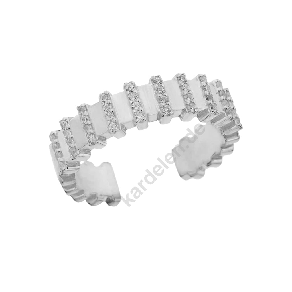 Kardelen Rose Ring - 925 SILBER