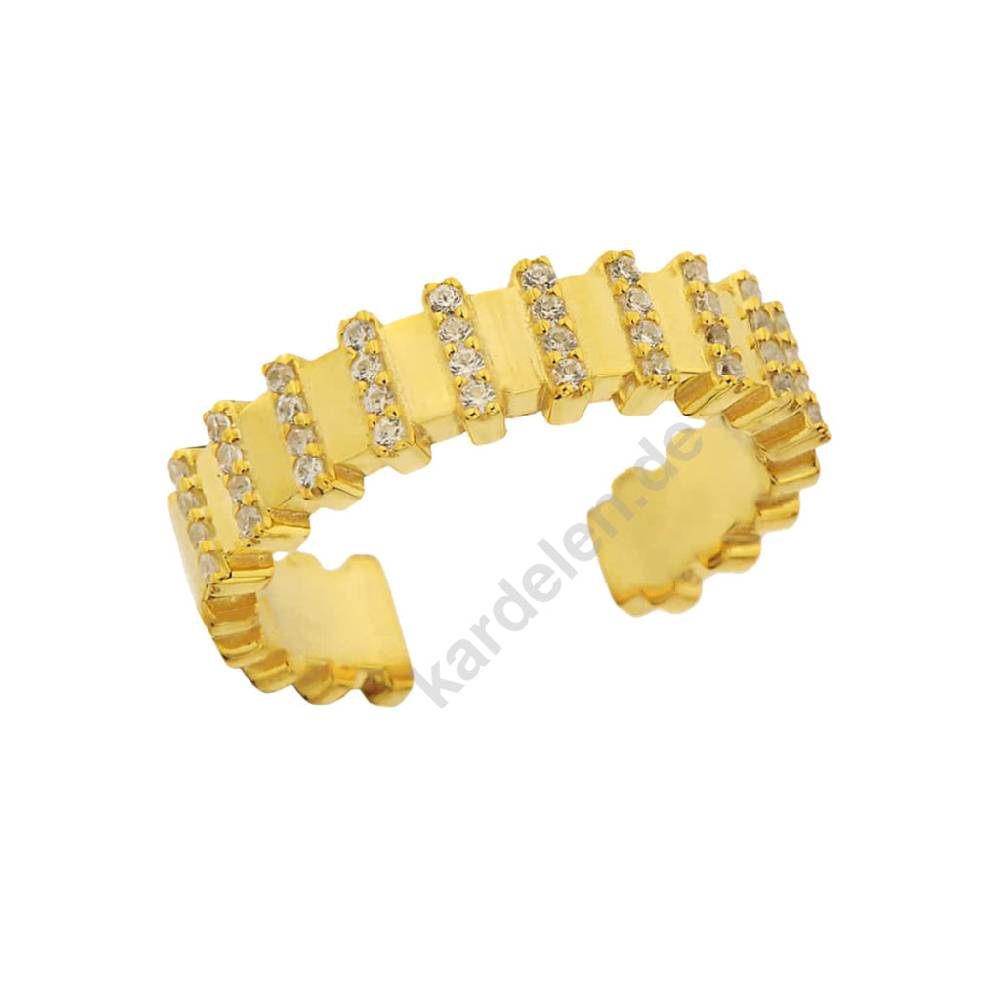 Kardelen Rose Ring - 925 SILBER