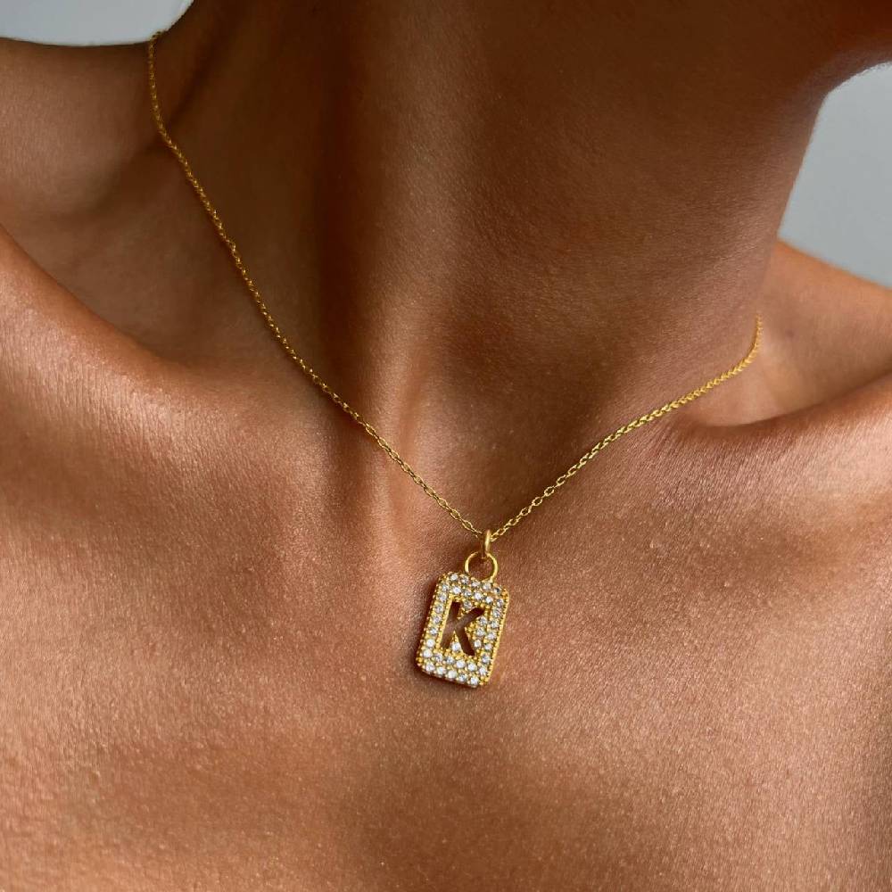 Kardelen SHINE LETTER HALSKETTE - 925 SILBER