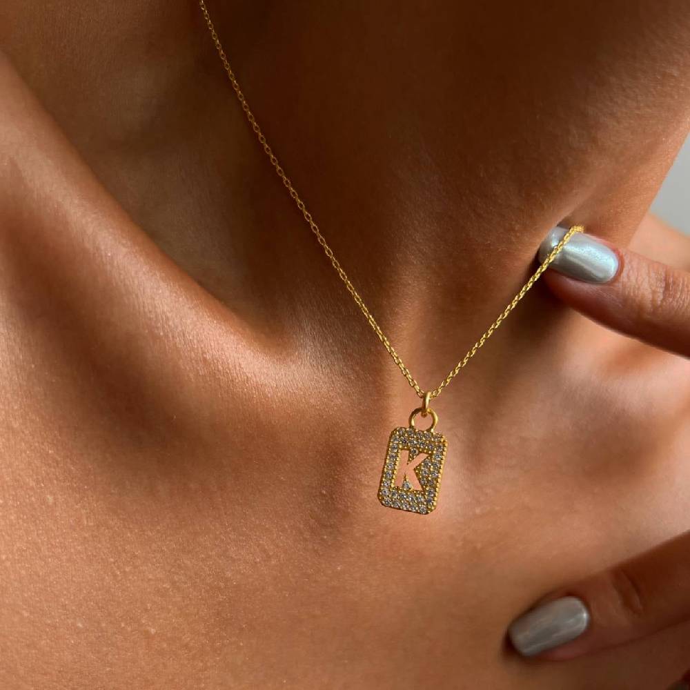 Kardelen SHINE LETTER HALSKETTE - 925 SILBER