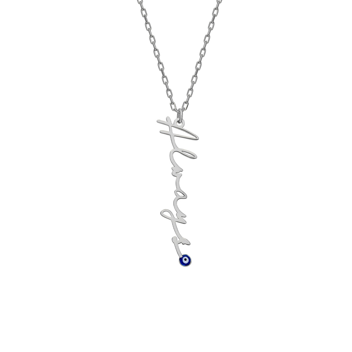 Kardelen Signaturkette Mit Nazarauge - 925 SILBER