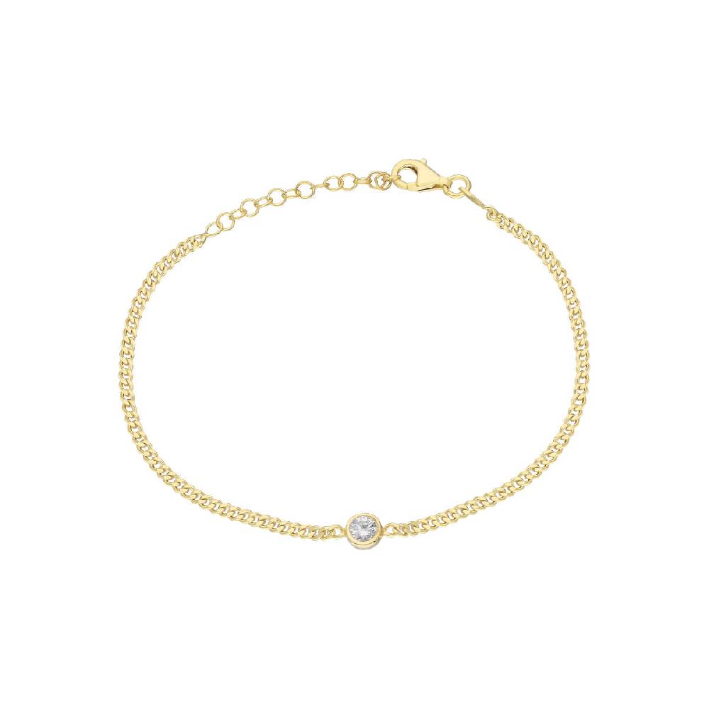 Kardelen Solitaire Armkette - 925 SILBER