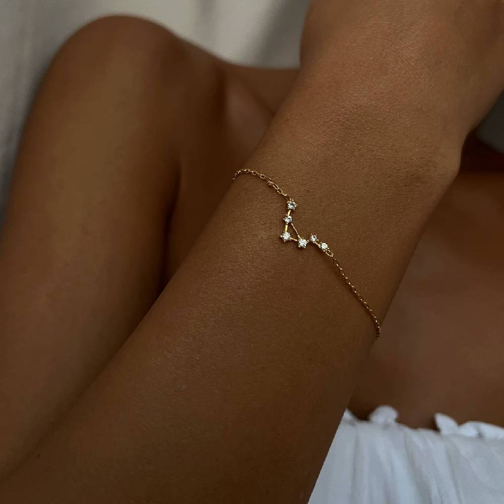 Kardelen STERNZEICHEN ARMKETTE - 925 SILBER