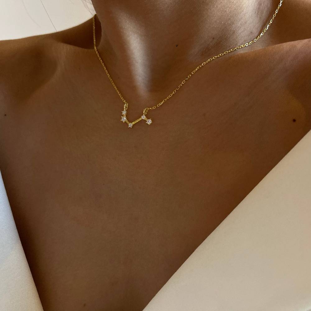 Kardelen STERNZEICHEN HALSKETTE - 925 SILBER