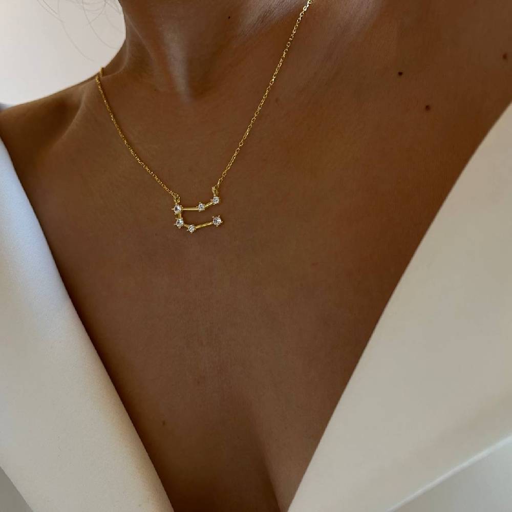 Kardelen STERNZEICHEN HALSKETTE - 925 SILBER