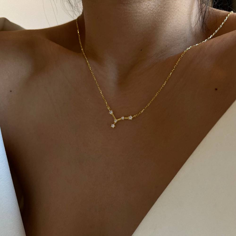 Kardelen STERNZEICHEN HALSKETTE - 925 SILBER