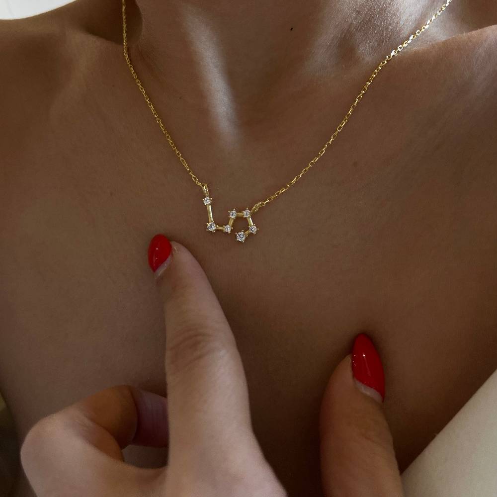 Kardelen STERNZEICHEN HALSKETTE - 925 SILBER