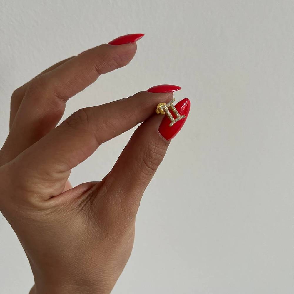 Kardelen STERNZEICHEN OHRTSECKER - 925 SILBER