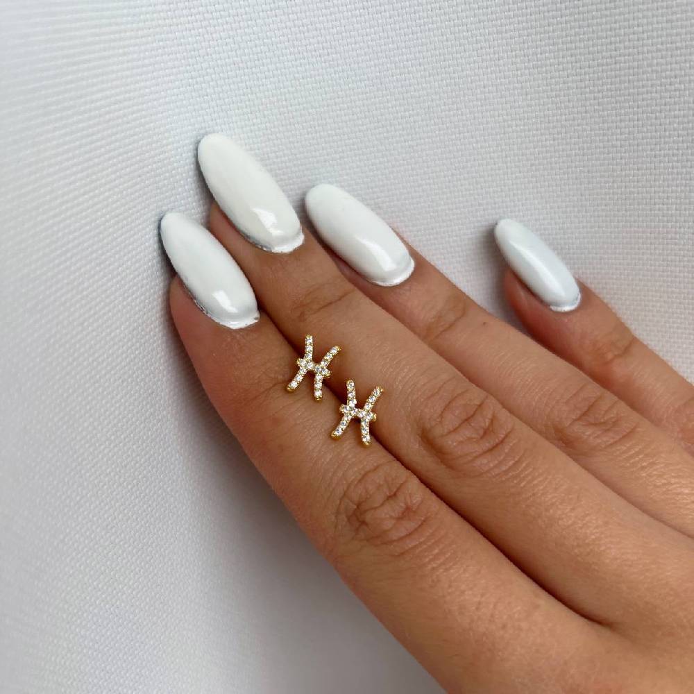 Kardelen STERNZEICHEN OHRTSECKER - 925 SILBER