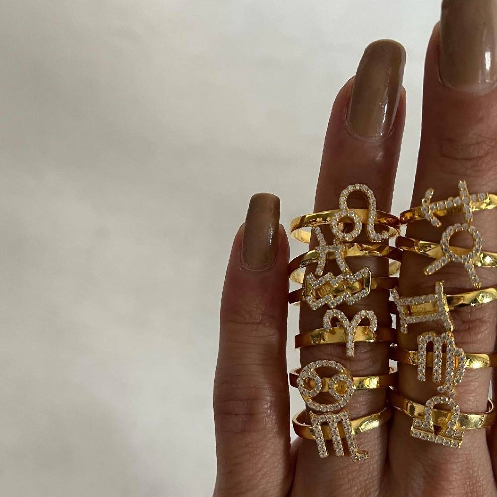 Kardelen Sternzeichen Ring - 925 SILBER