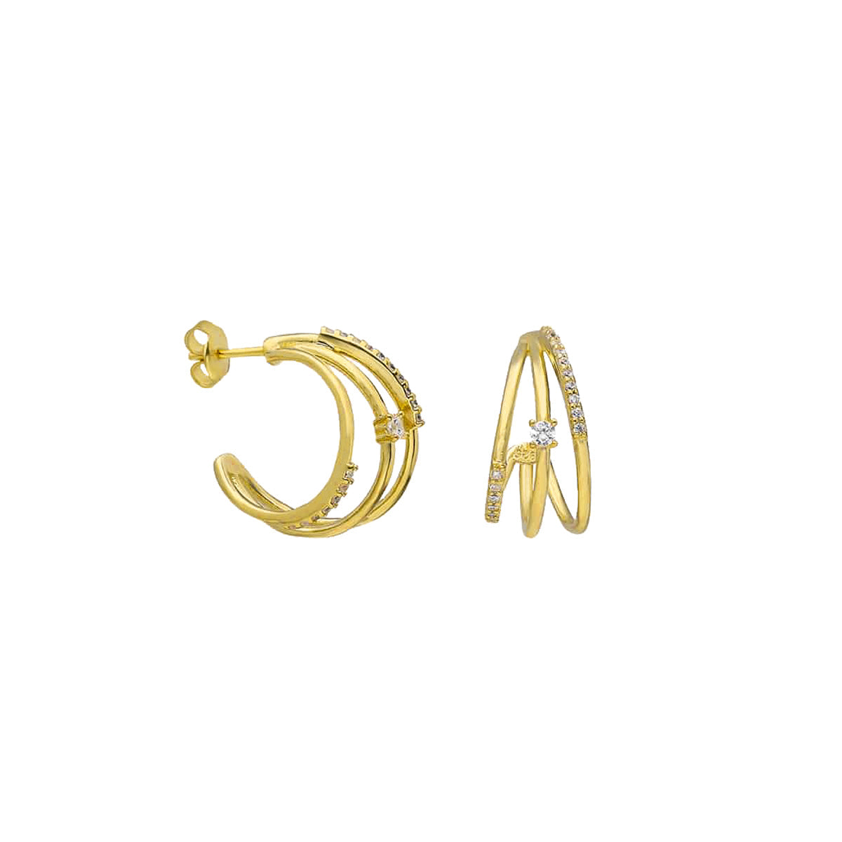 Kardelen Trois Rayons Ohrring - 925 SILBER