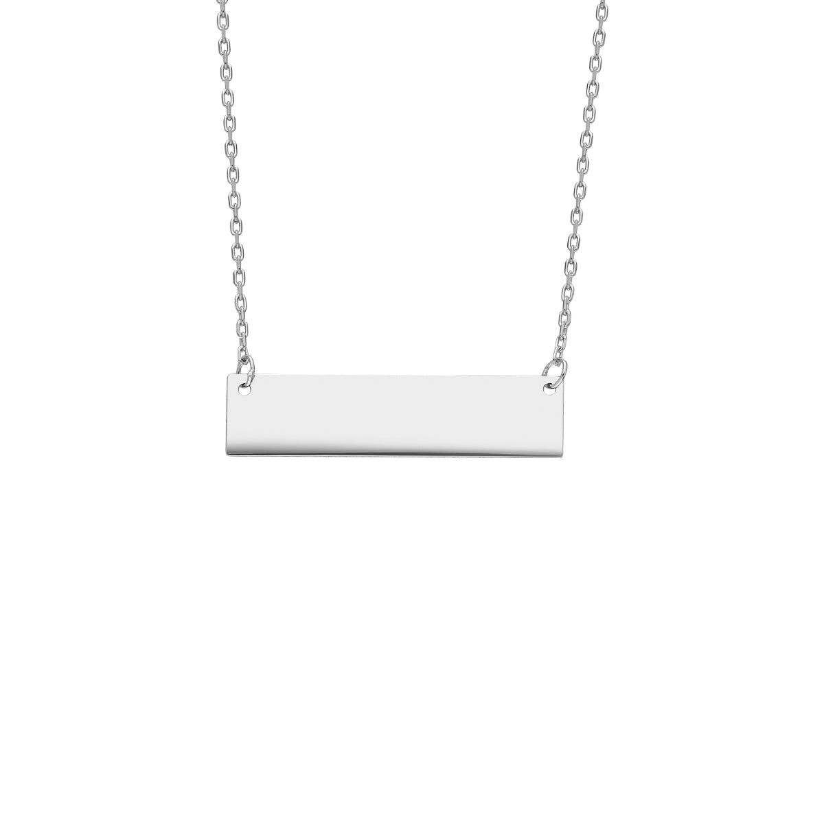 Kardelen Waagerechte Gravurkette - 925 SILBER