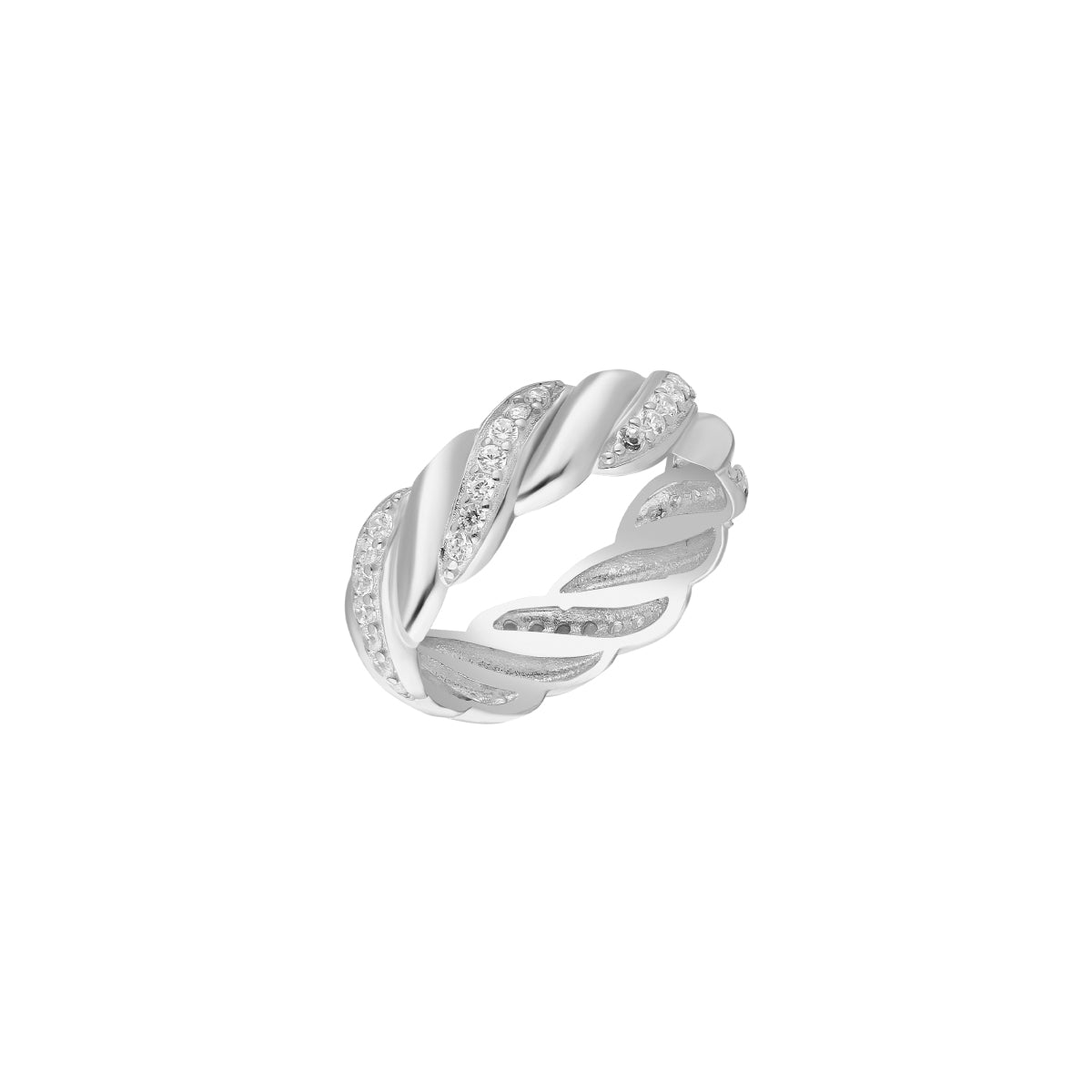 Kardelen Wave Zirconia Ring - 925 SILBER