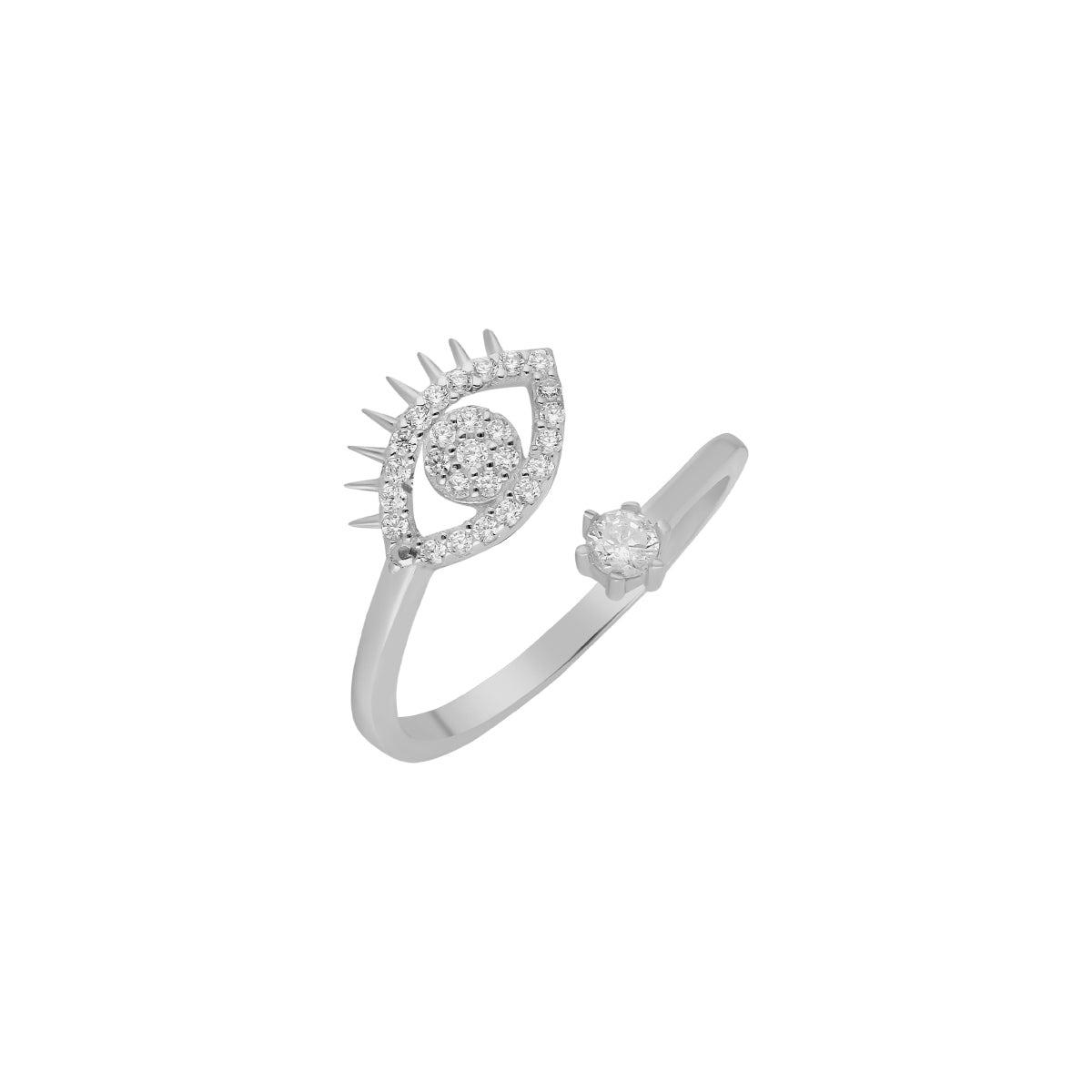 Kardelen Zirconia Eye Ring - 925 SILBER