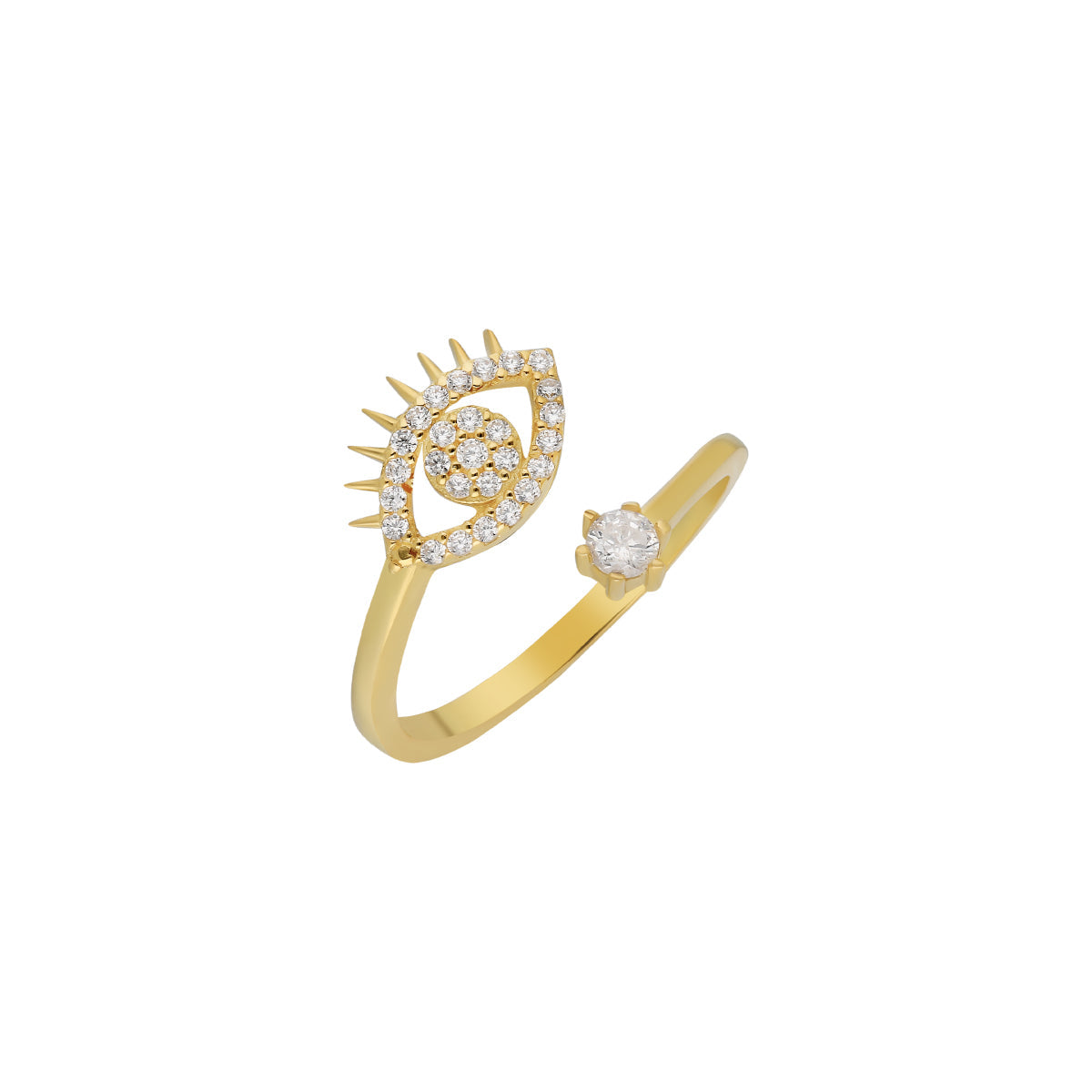 Kardelen Zirconia Eye Ring - 925 SILBER