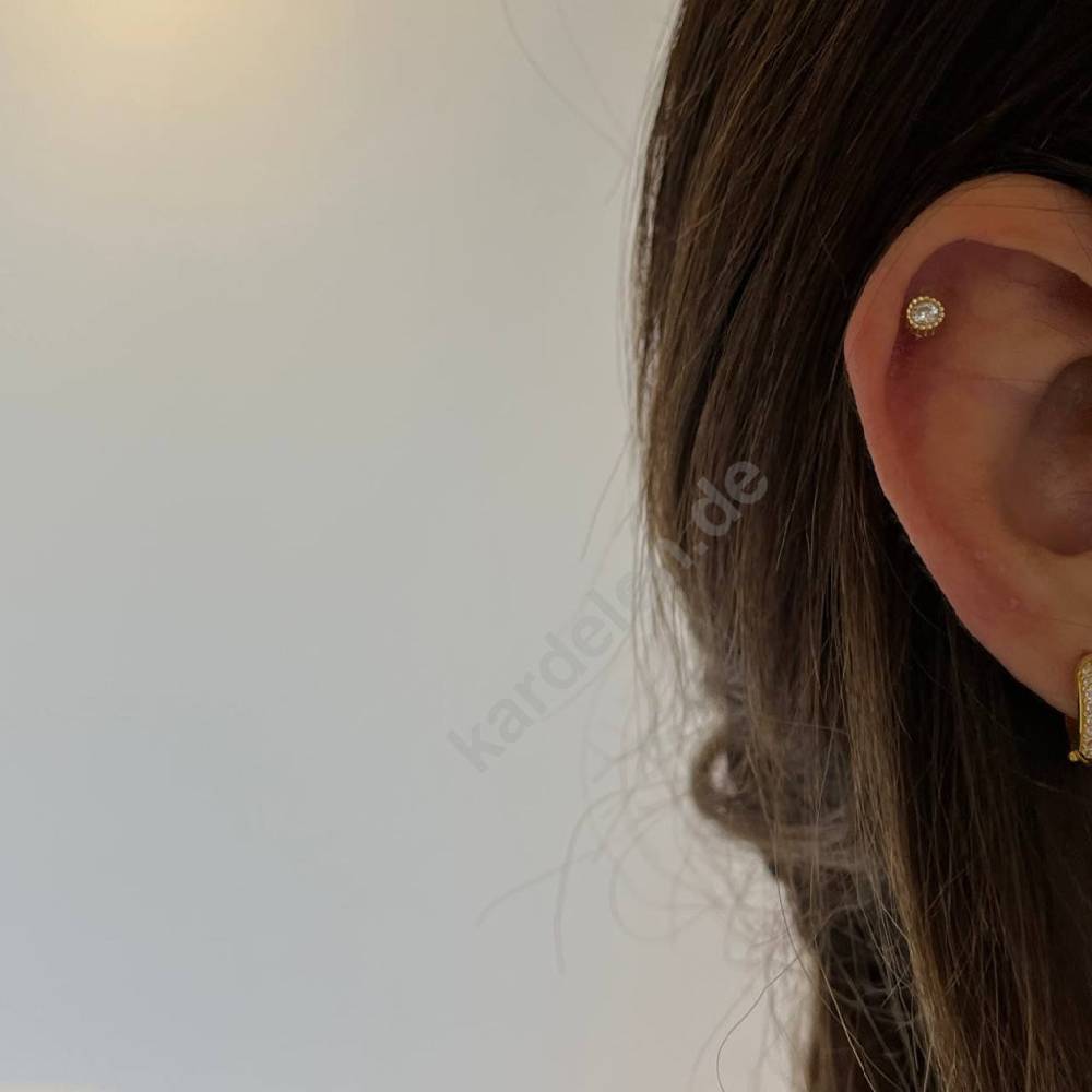 Kardelen Zirkonia Piercing - 925 SILBER
