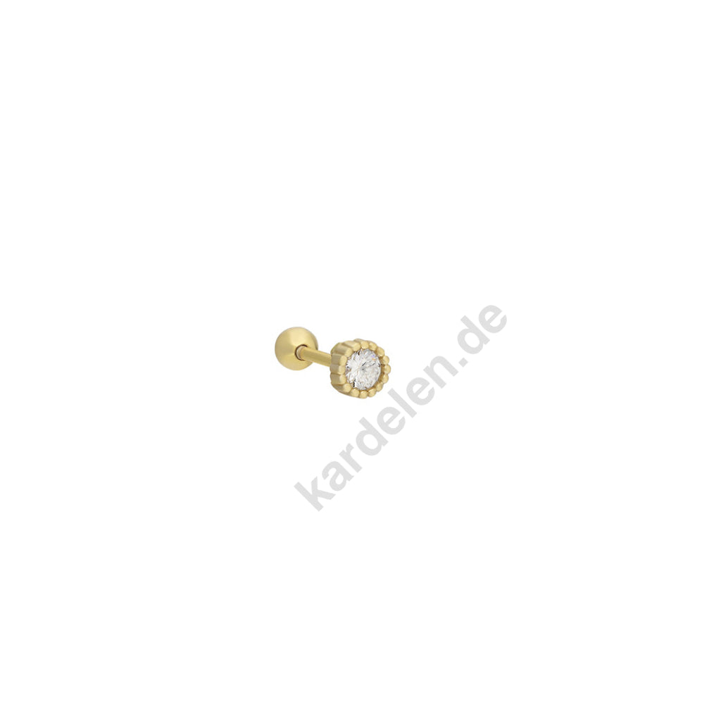Kardelen Zirkonia Piercing - 925 SILBER